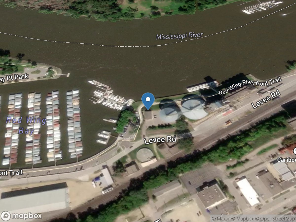 Mississippi River at Red Wing, MN location