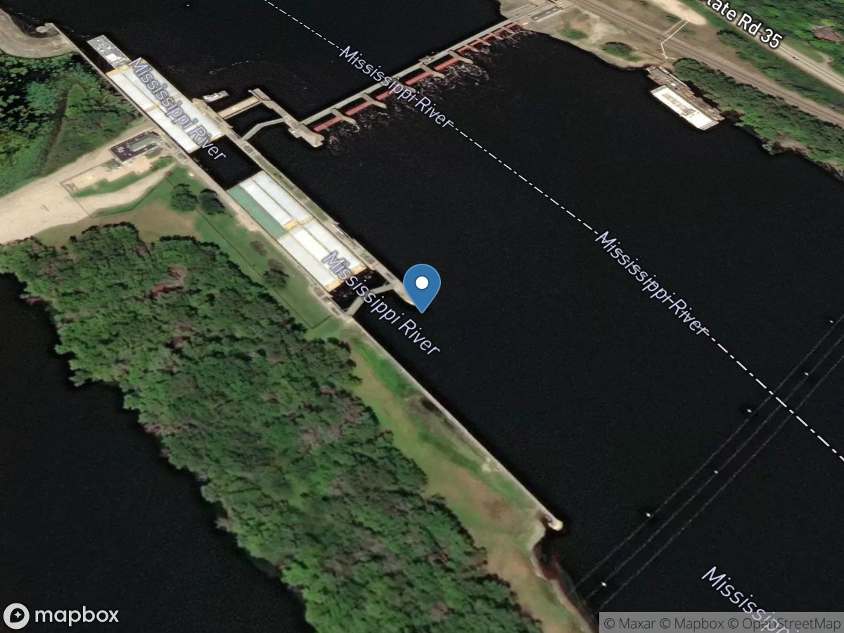 Mississippi River at Lock and DAM 5a near Winona, MN location