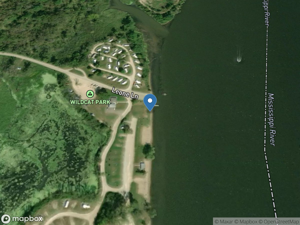 Mississippi River at Brownsville, MN location