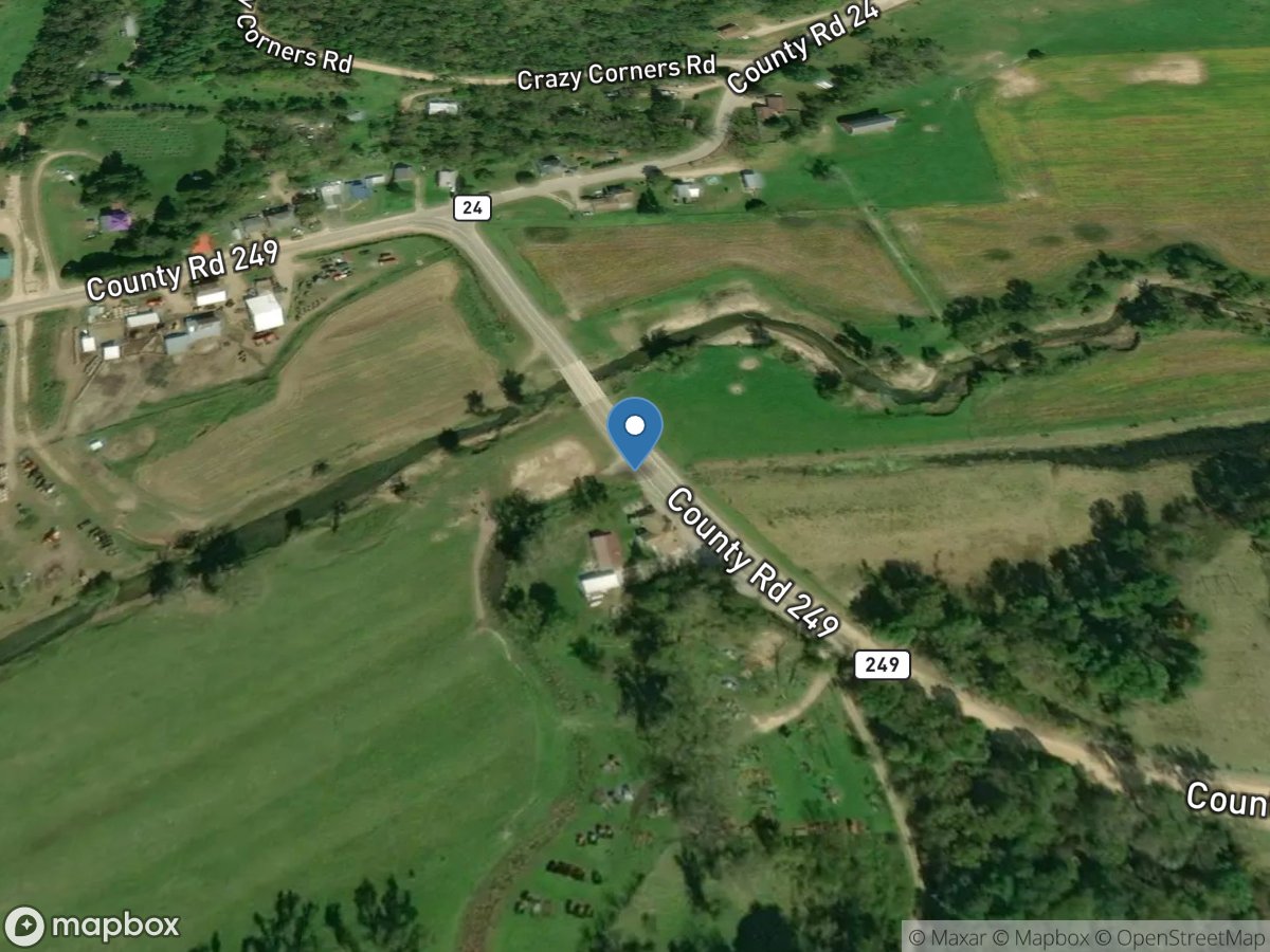 Crooked Creek at Freeburg MN location