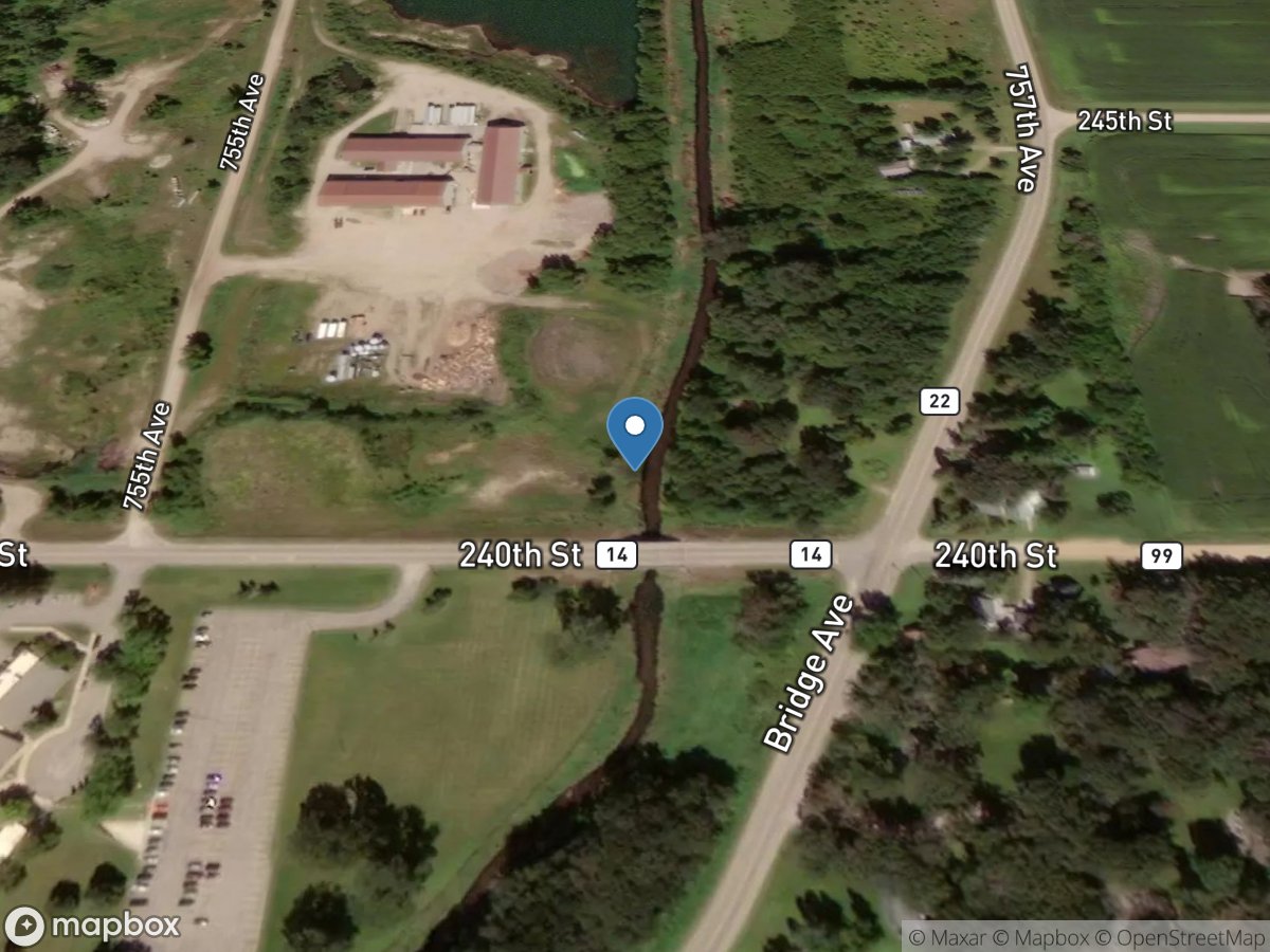 Bancroft Creek at Bancroft, MN location