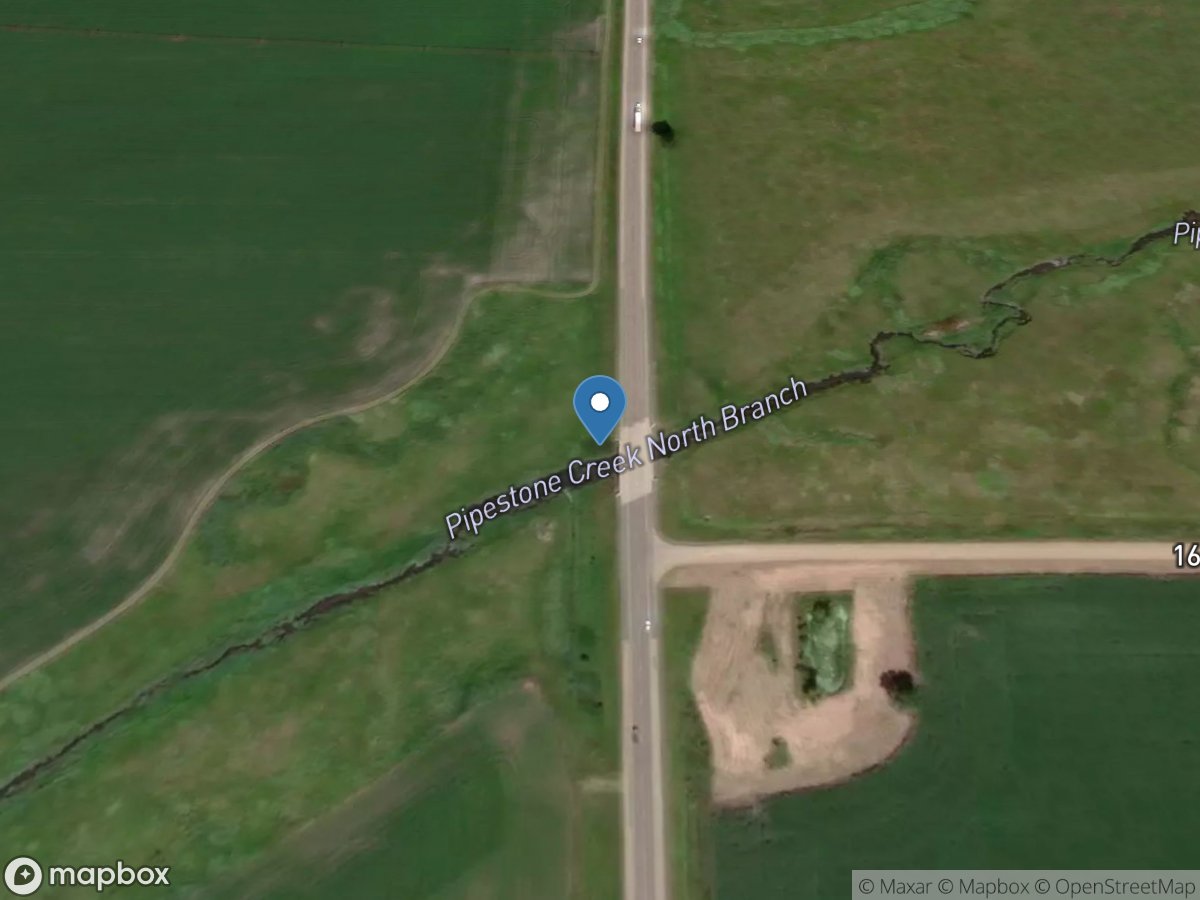 North Branch Pipestone Creek near Pipestone, MN location