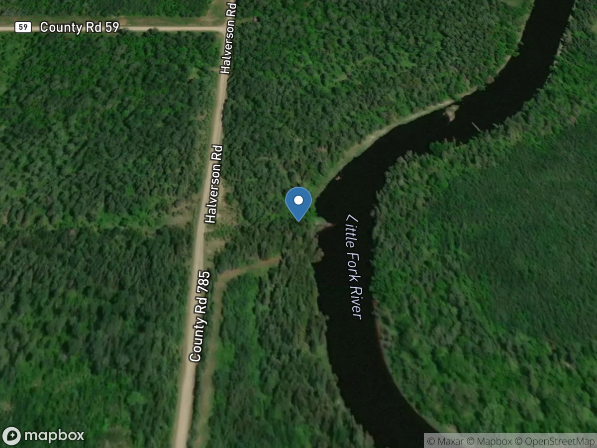 Ravine 6 to L Fork River at CTY 535 near Greaney, MN location