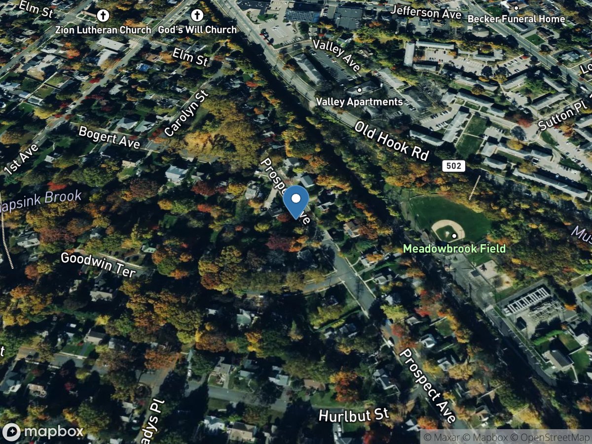 Musquapsink Brook at Westwood NJ location