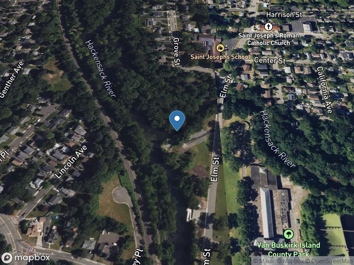 Hackensack River at New Milford NJ location