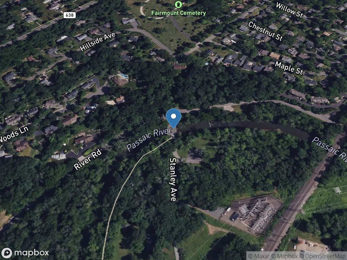 Passaic River near Chatham NJ location