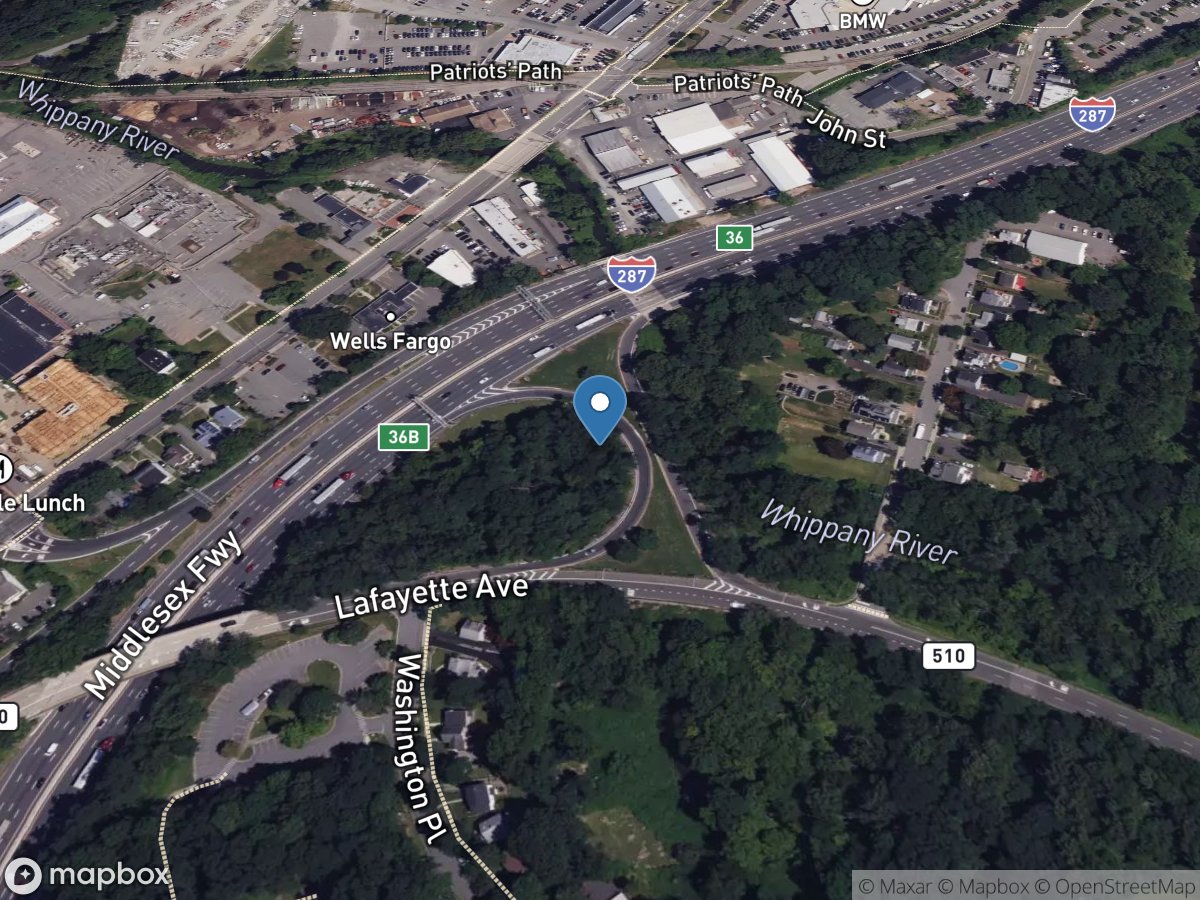 Whippany River trib 3 at Morristown NJ location