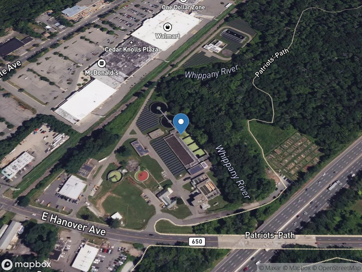 Whippany River at Morristown NJ location