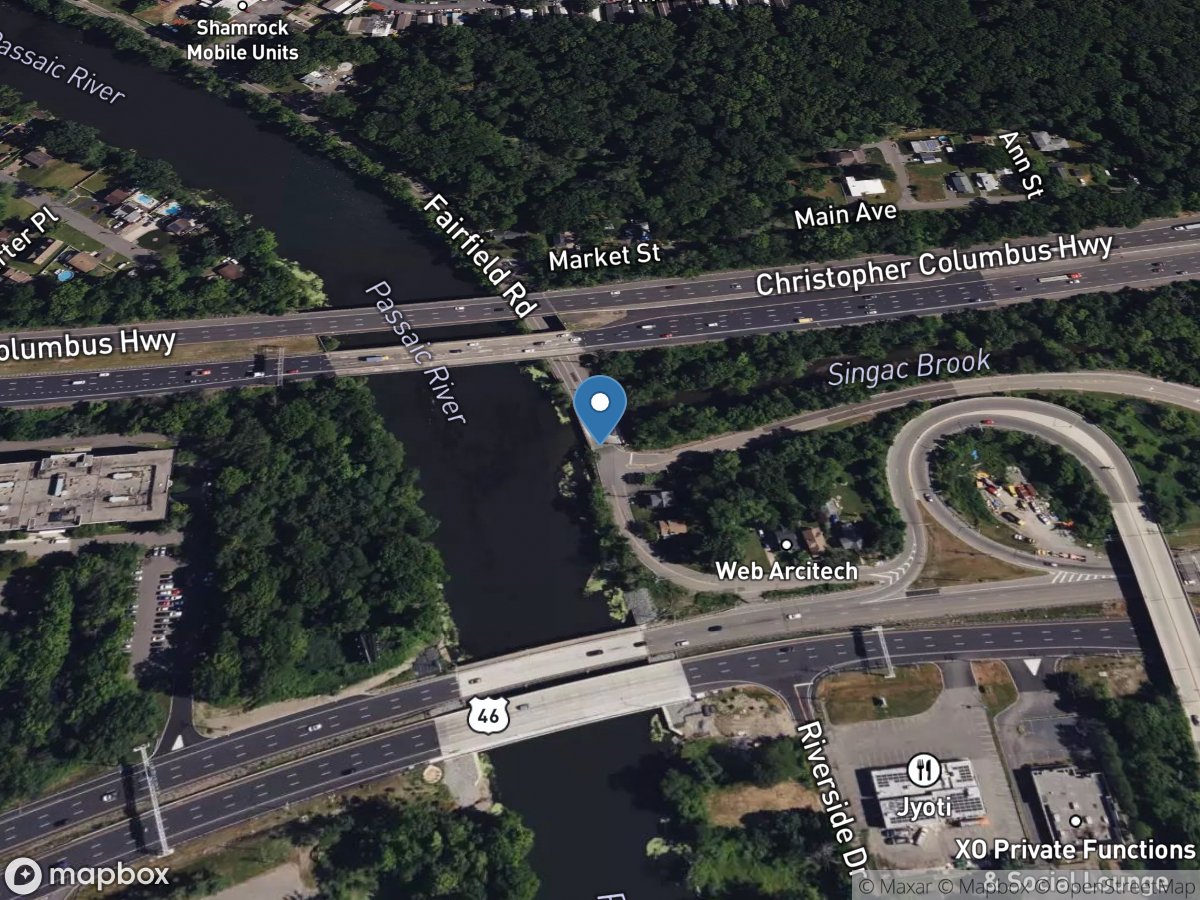 Singac Brook at Singac NJ location