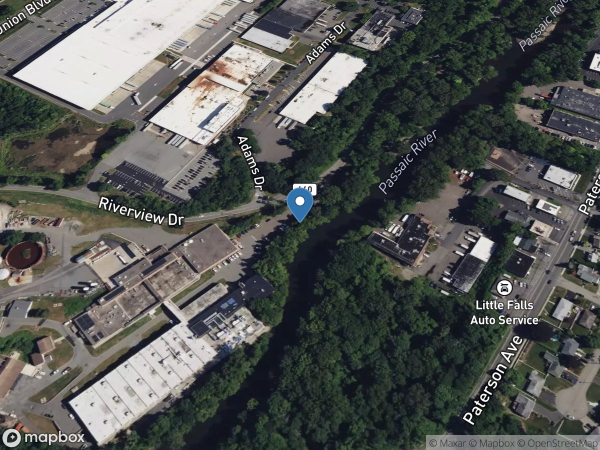 Passaic River at Little Falls NJ location