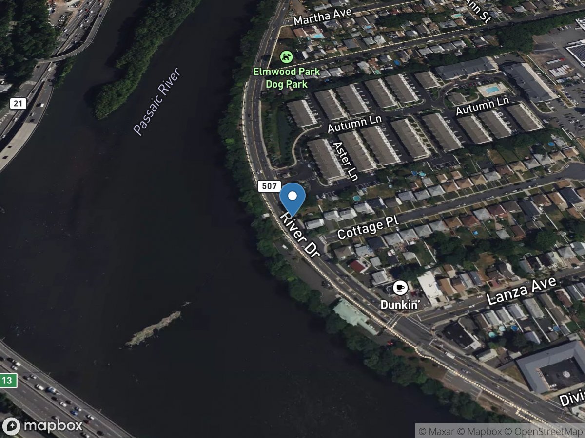 Passaic River at Dundee Dam at Clifton NJ location