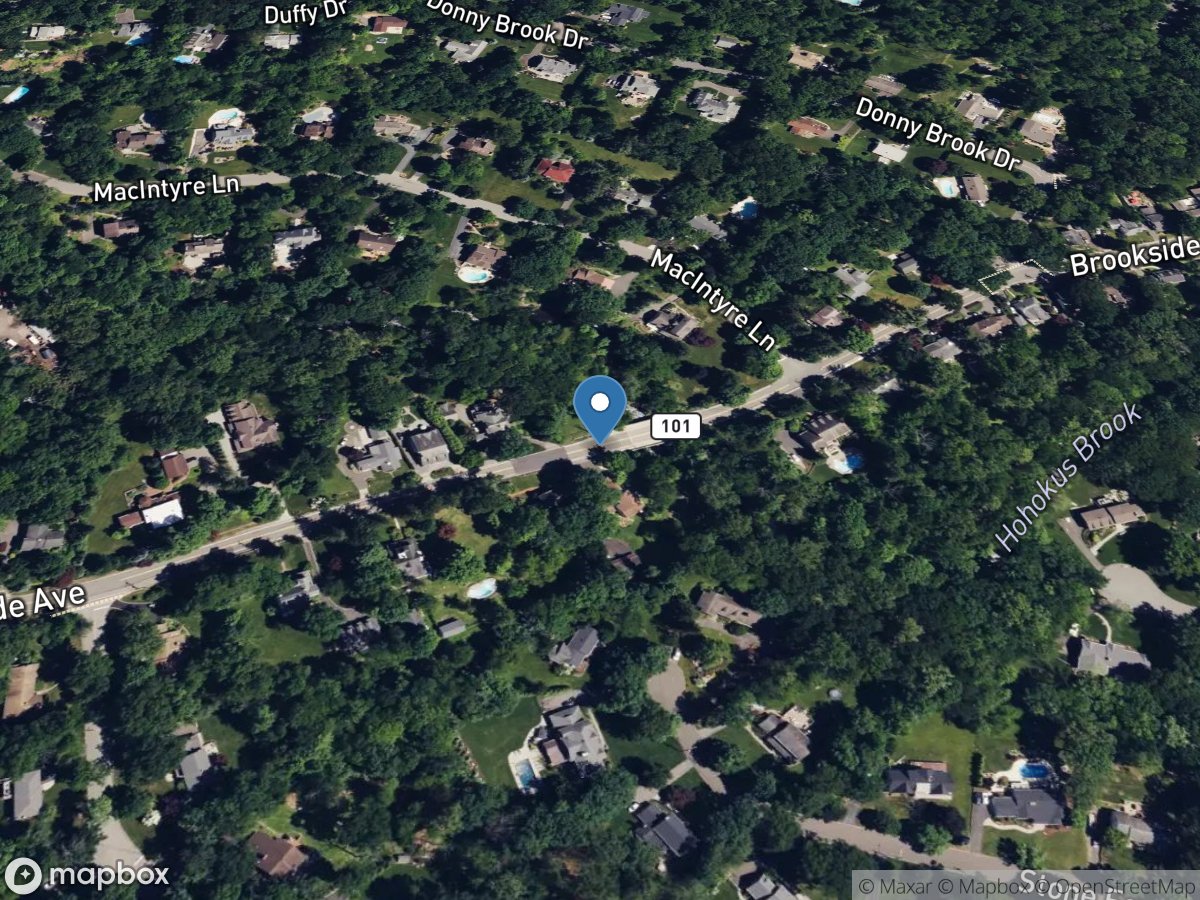 Hohokus Brook at Allendale NJ location