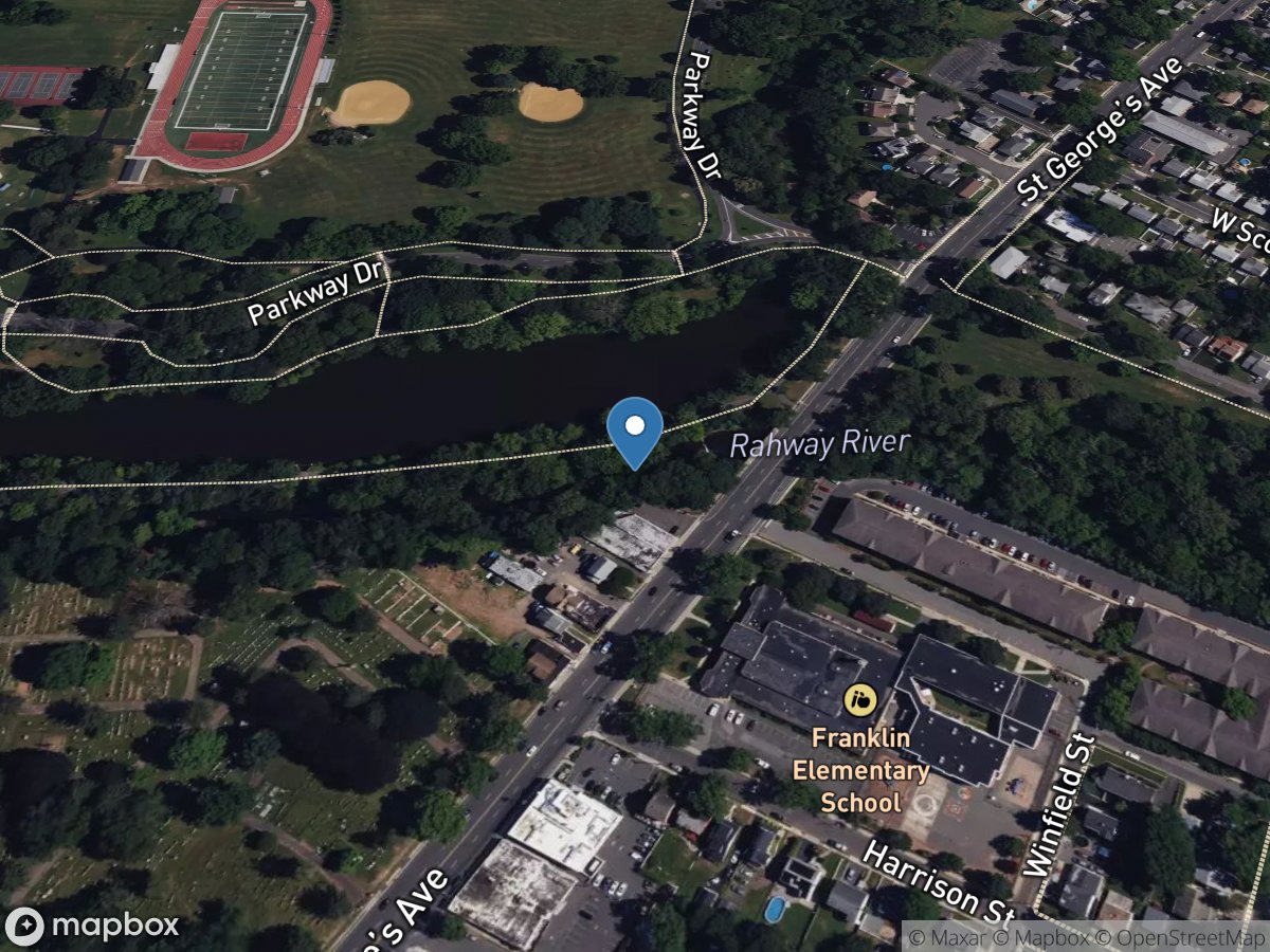 Rahway River at Rahway NJ location