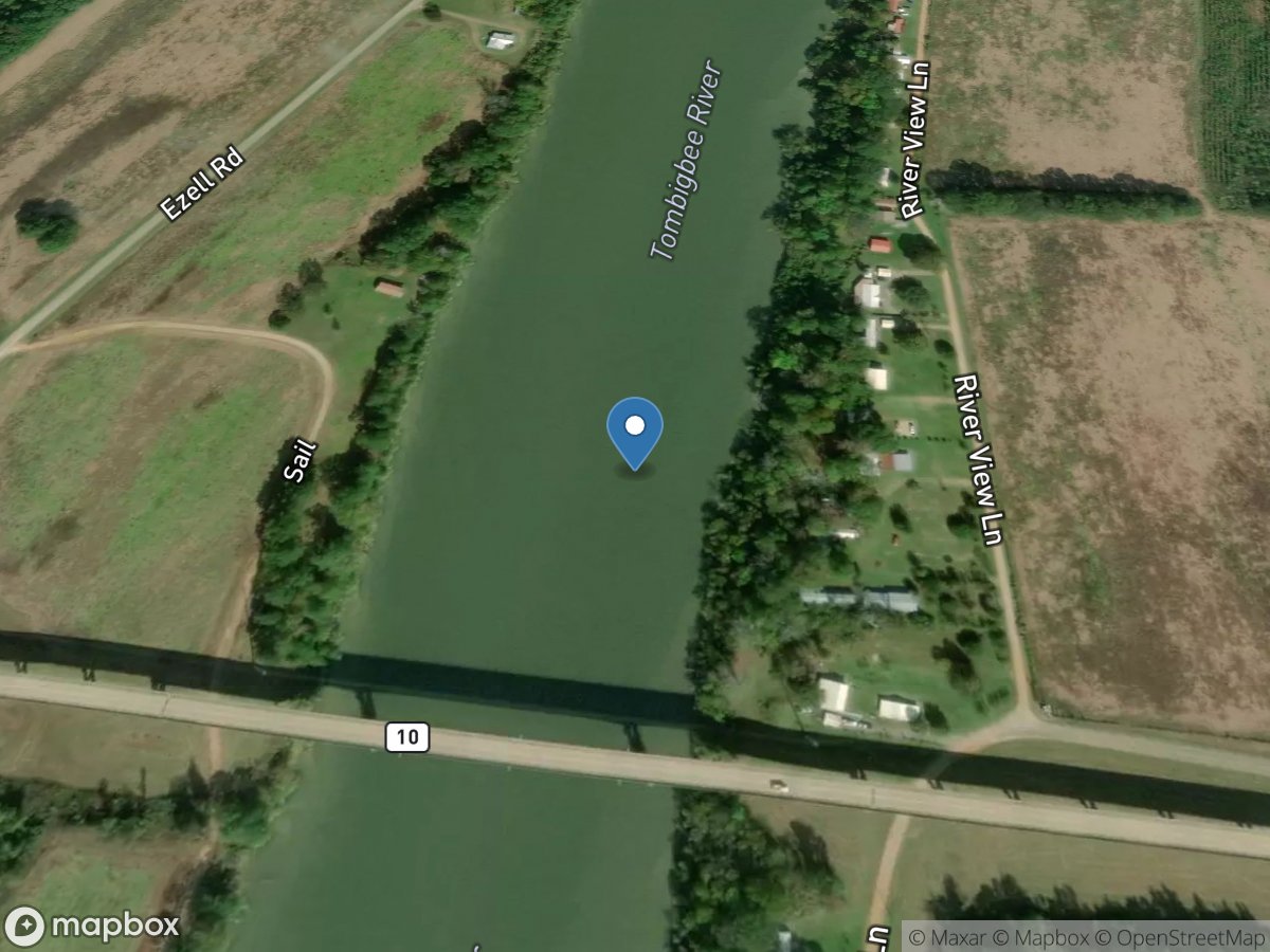 Tombigbee River near Nanafalia, Al. location