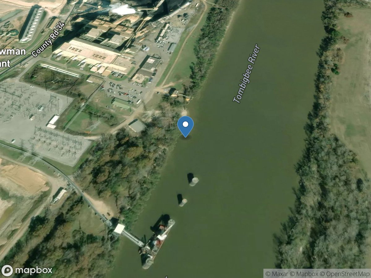 Tombigbee River at Steamplant near Leroy, AL location