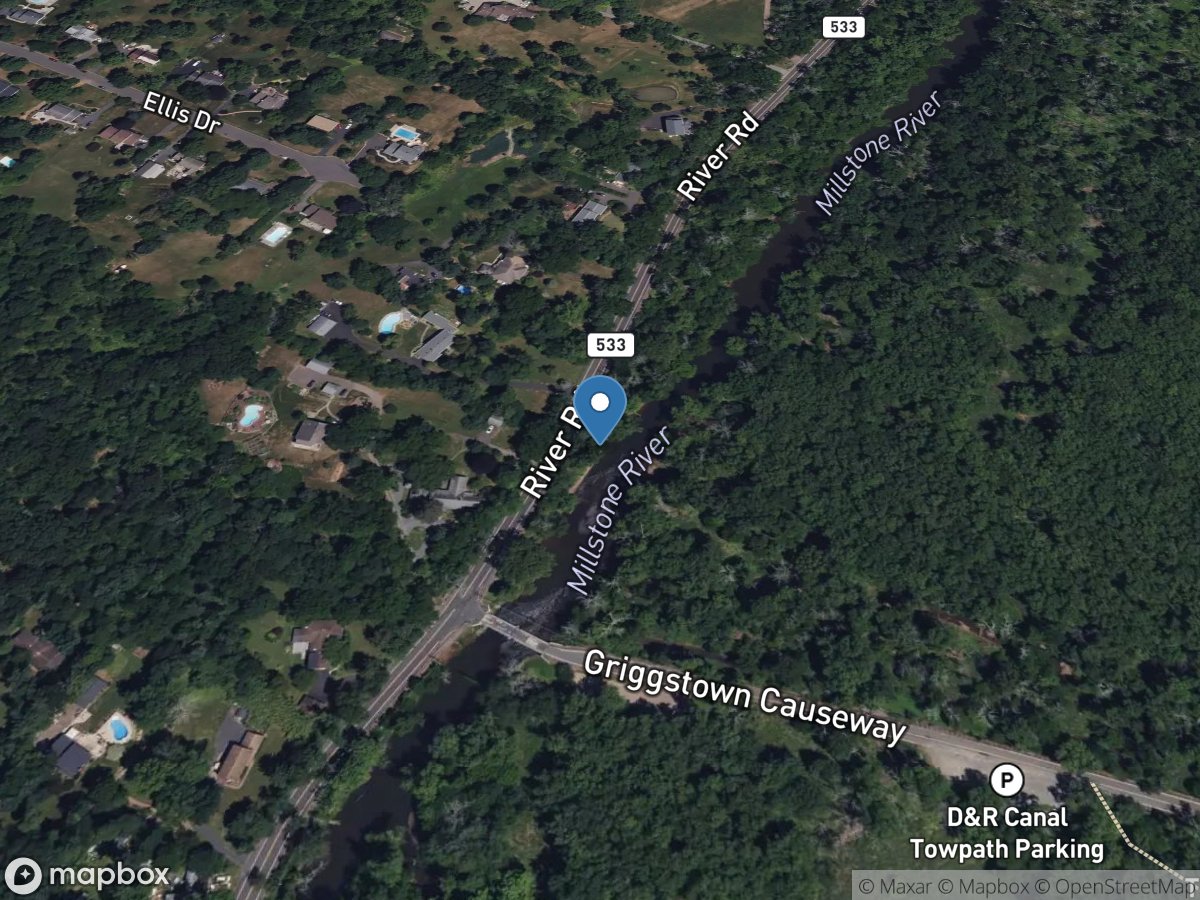 Millstone River at Griggstown NJ location