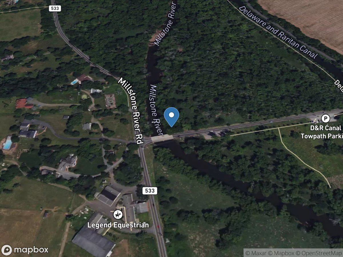 Millstone River at Blackwells Mills NJ location