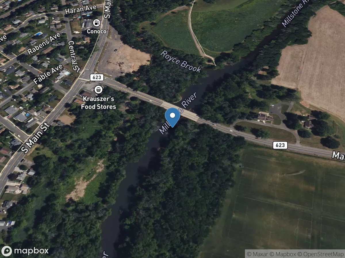 Millstone River at Weston NJ location