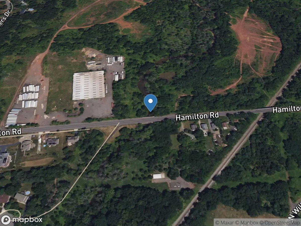 Royce Brook at Hamilton Road near Manville NJ location