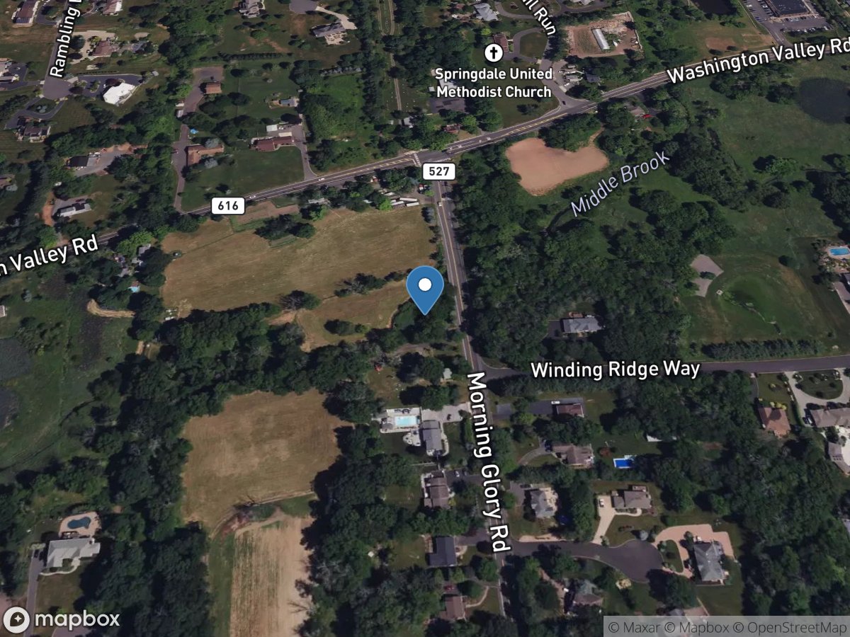 East Branch Middle Brook near Warrenville NJ location