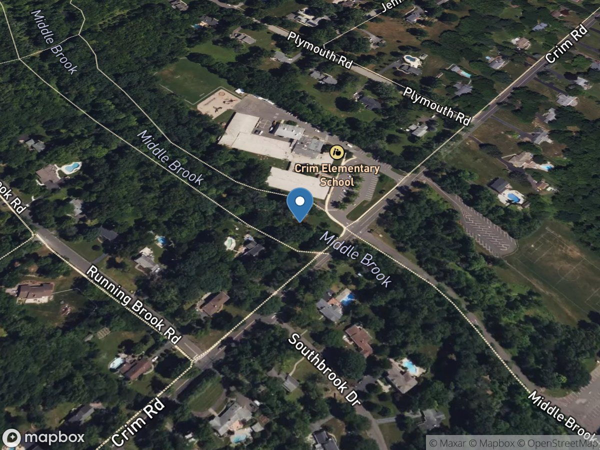 West Branch Middle Brook near Martinsville NJ location