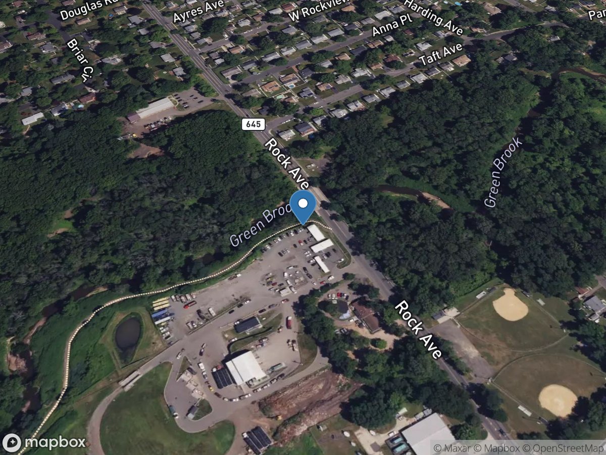 Green Brook at Rock Avenue at Plainfield NJ location