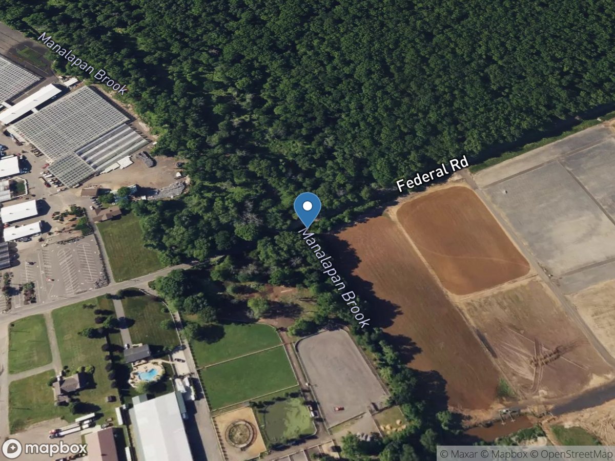 Manalapan Brook at Federal Road near Manalapan NJ location