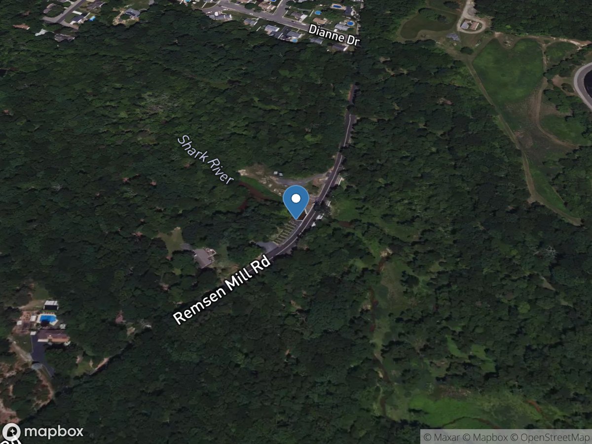 Shark River near Neptune City NJ location