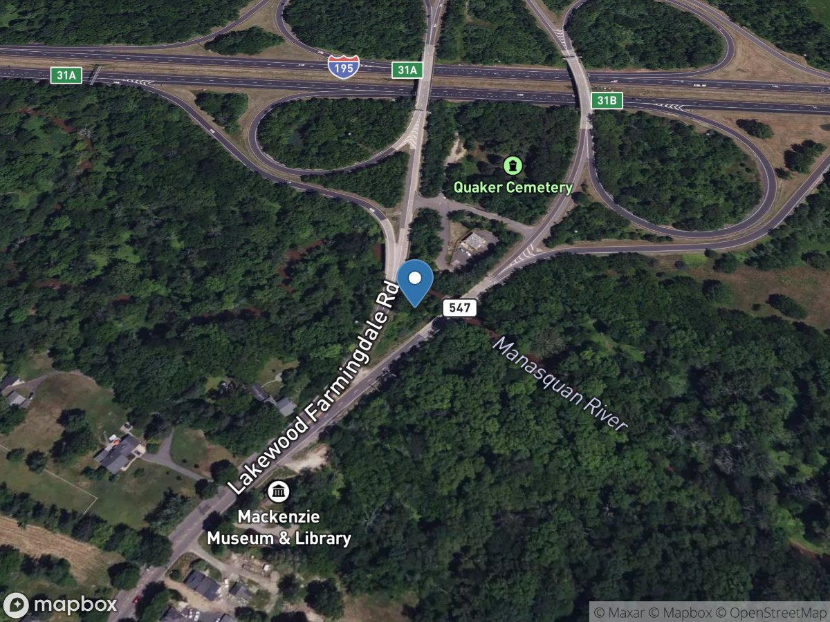 Manasquan River at Squankum NJ location