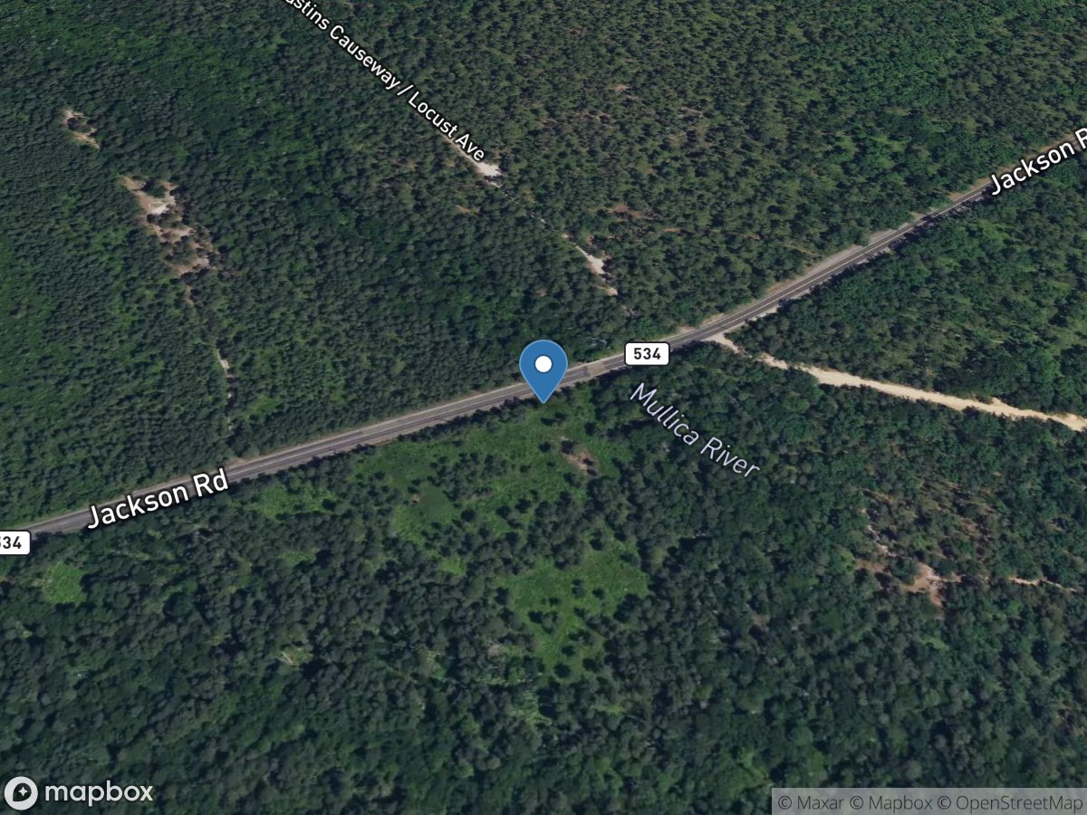 Mullica River at Jackson Road near Indian Mills NJ location