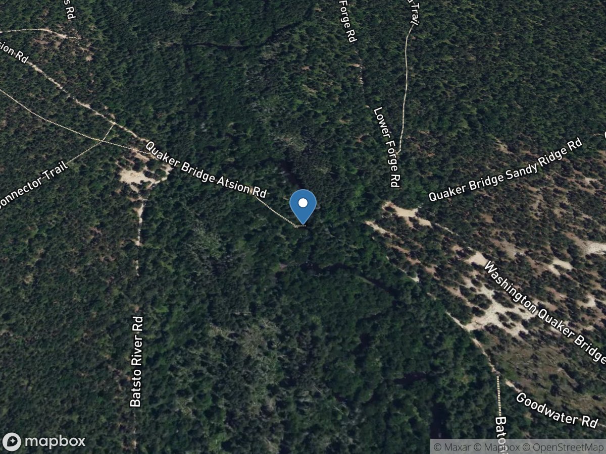 Batsto River at Quaker Bridge NJ location