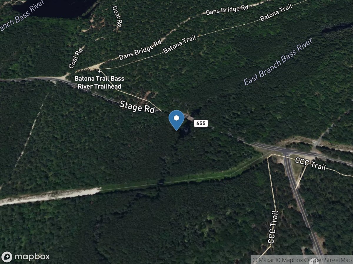 East Branch Bass River near New Gretna NJ location