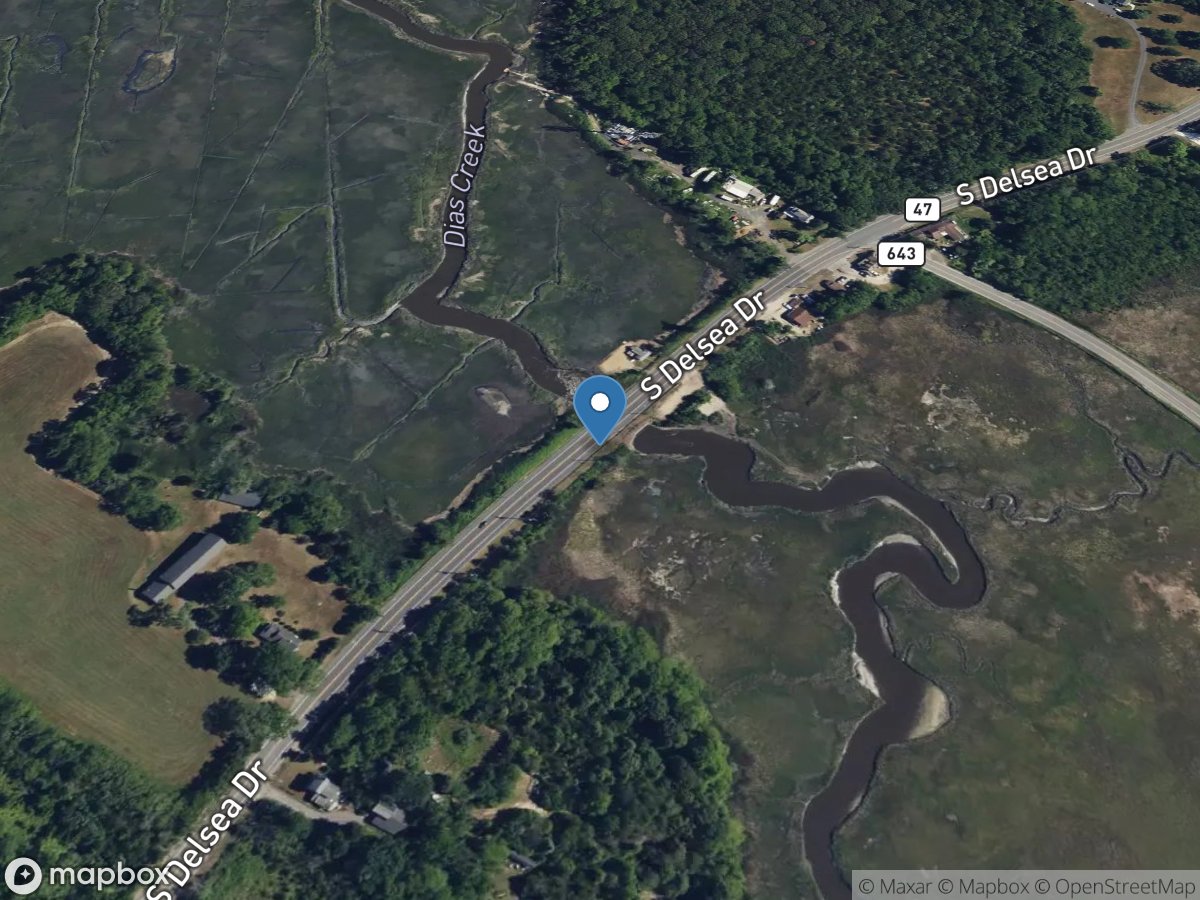 Dias Creek at Dias NJ location