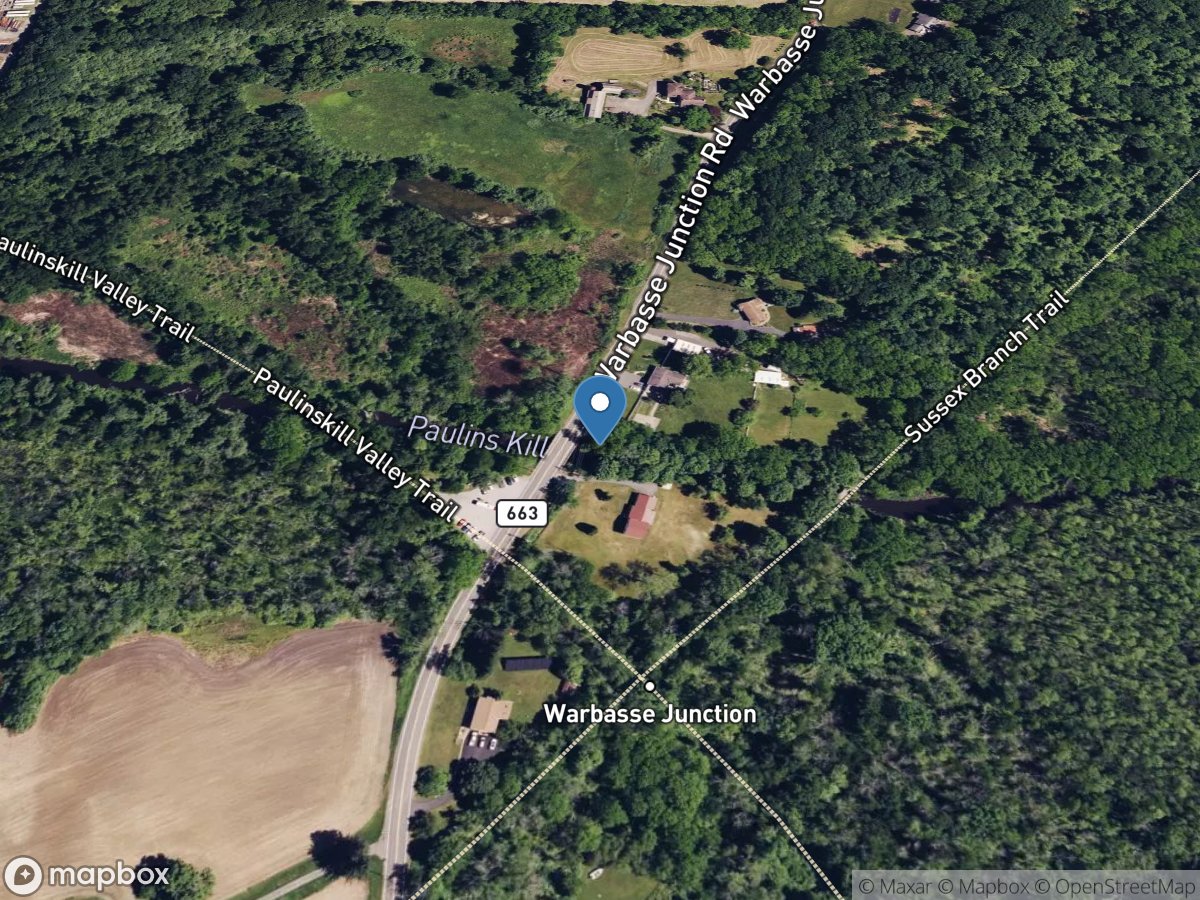 Paulins Kill at Warbasse Jct Road near Lafayette NJ location