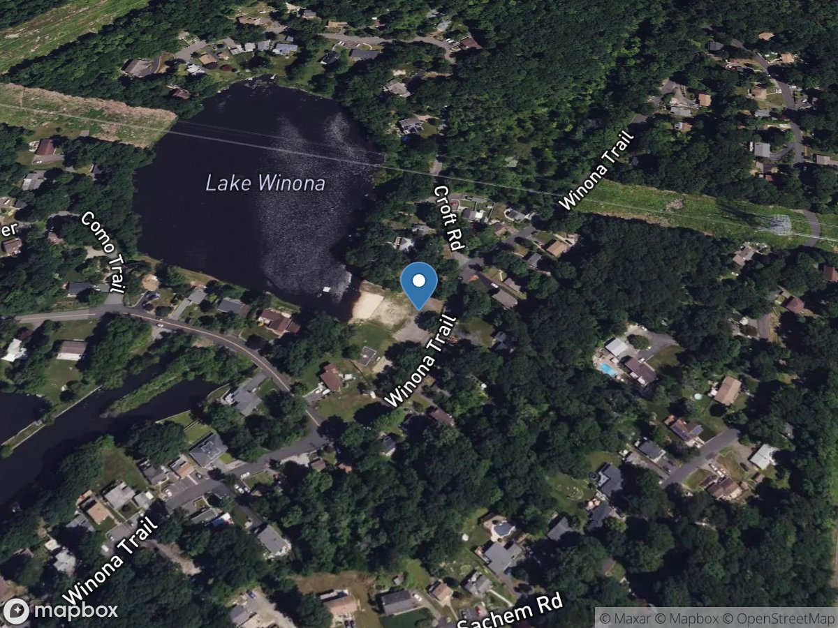 Lake Winona outlet at Woodport NJ location