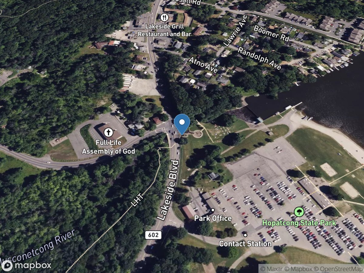 Musconetcong River at outlet of Lake Hopatcong NJ location