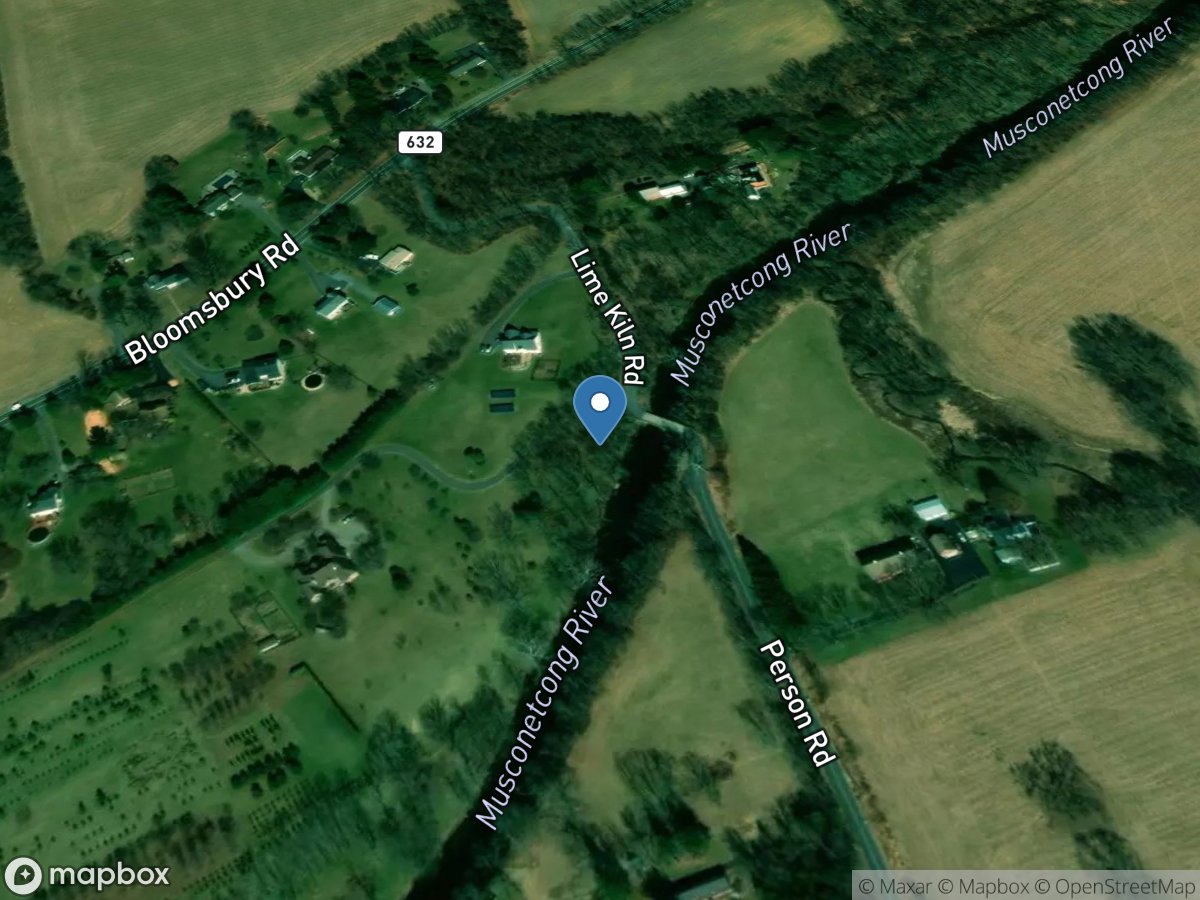 Musconetcong River near Bloomsbury NJ location