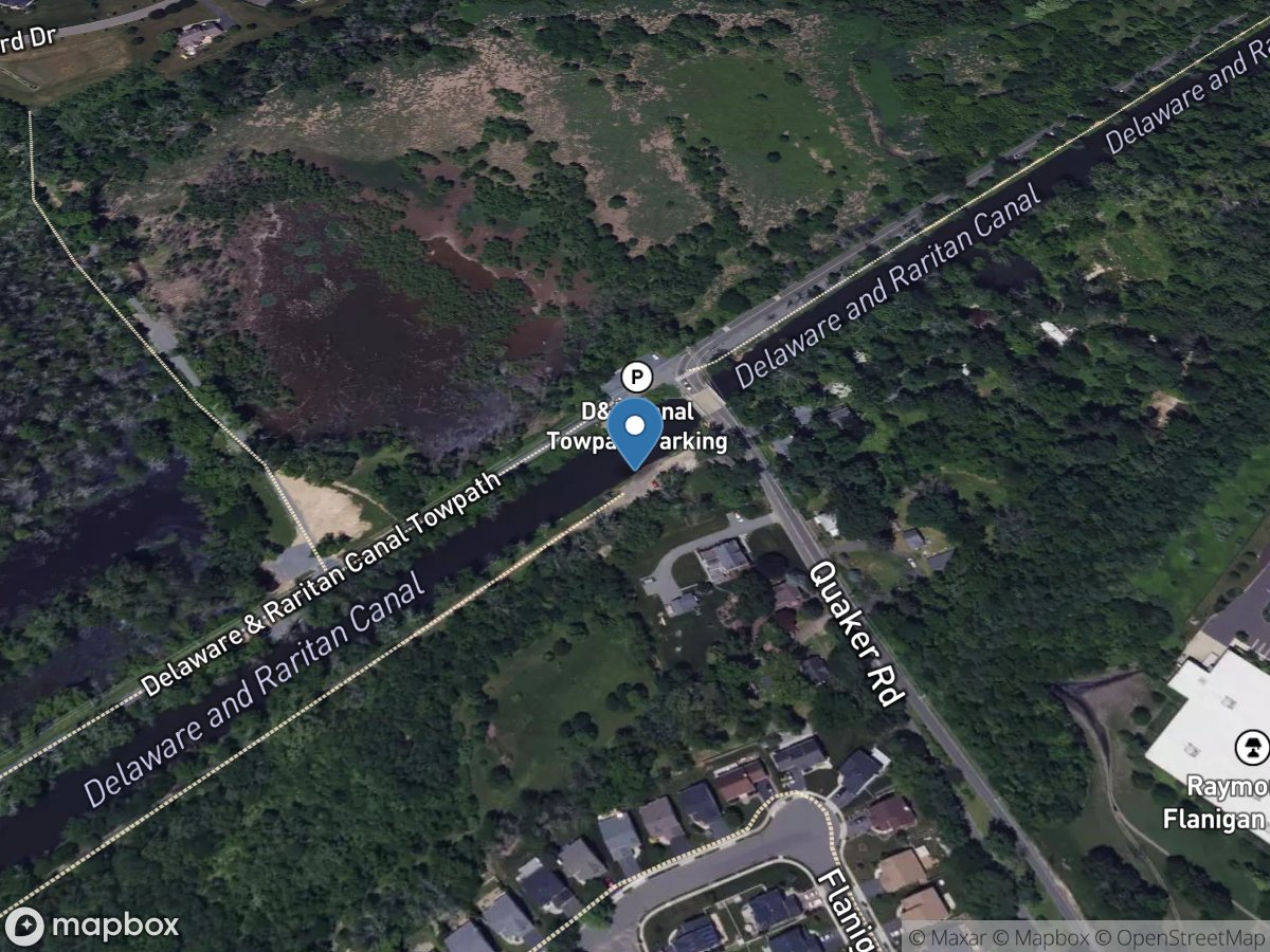 Delaware and Raritan Canal at Port Mercer NJ location