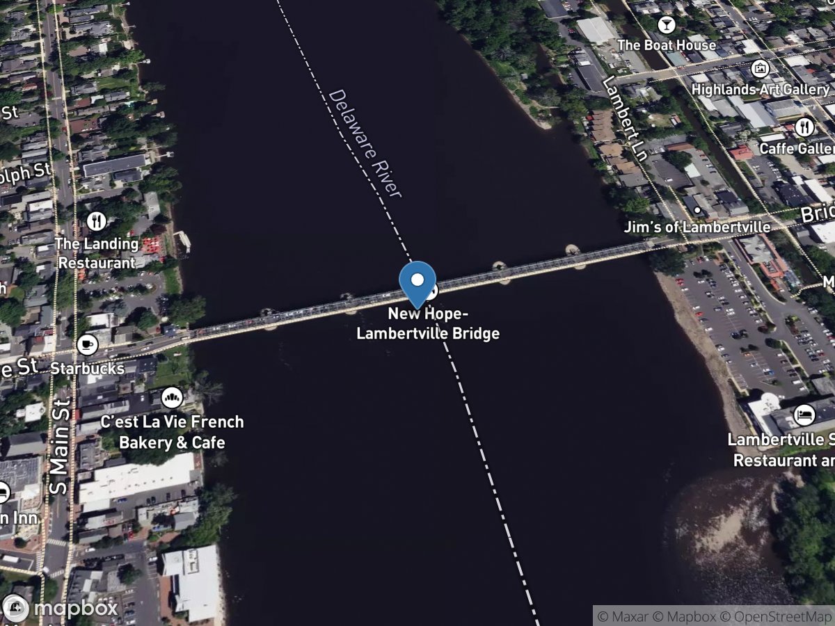 Delaware River at Lambertville NJ location