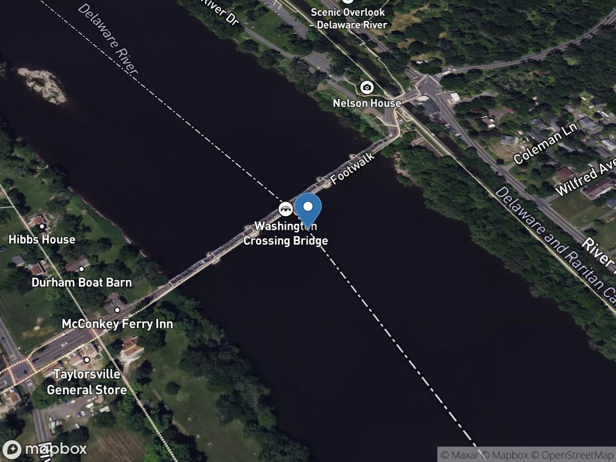 Delaware River at Washington Crossing NJ location