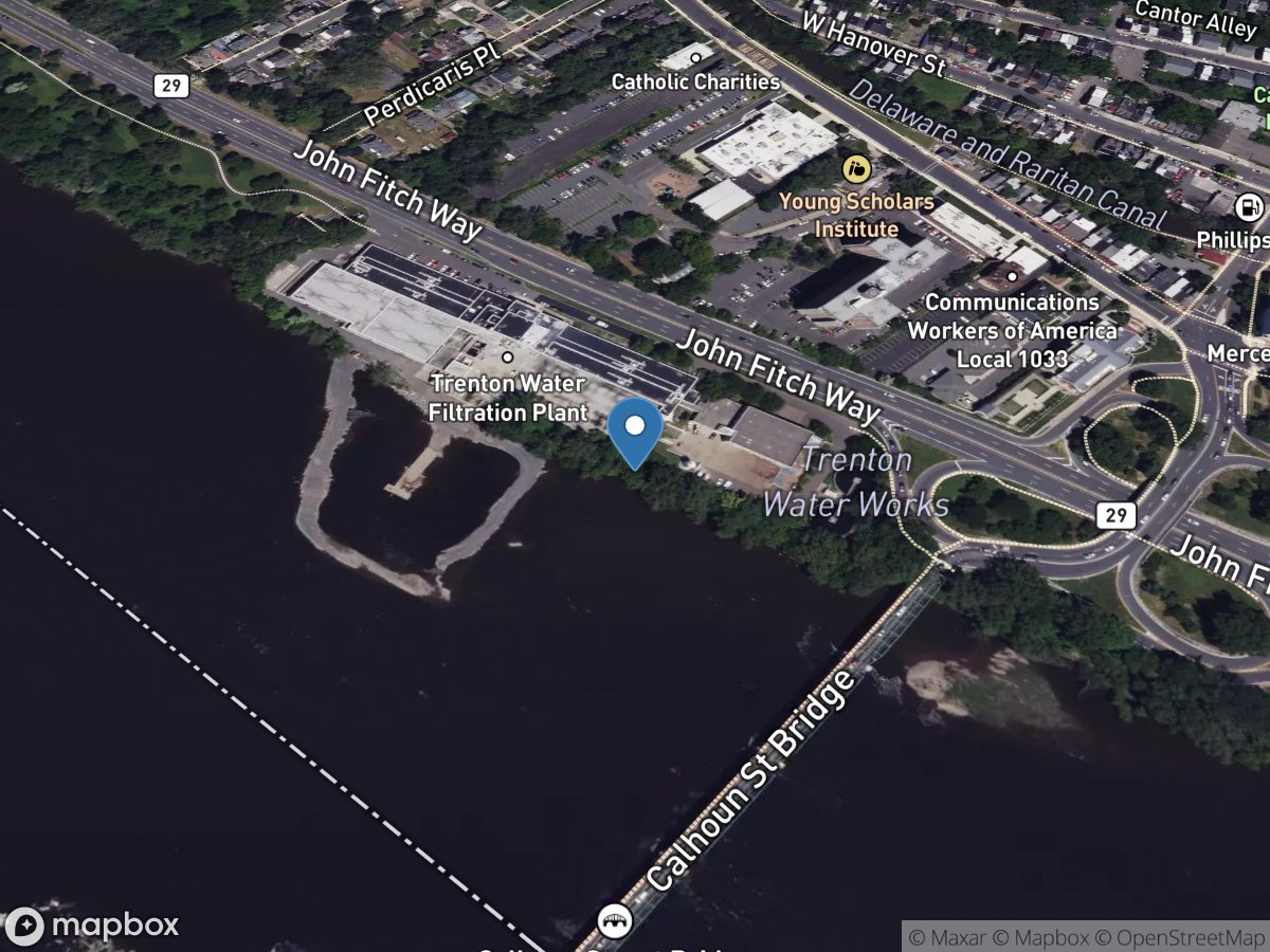 Delaware River at Trenton NJ location