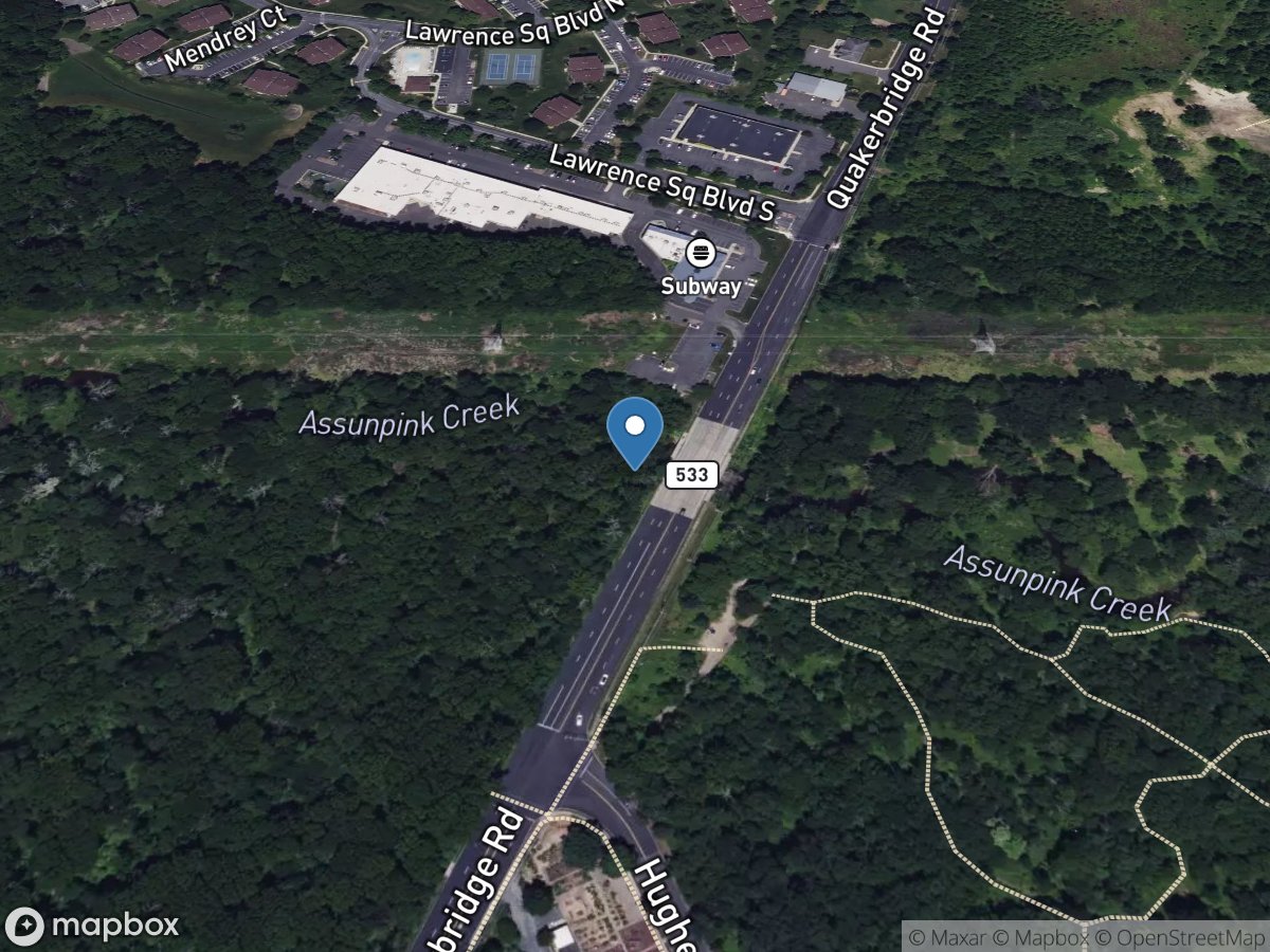 Assunpink Creek near Clarksville NJ location