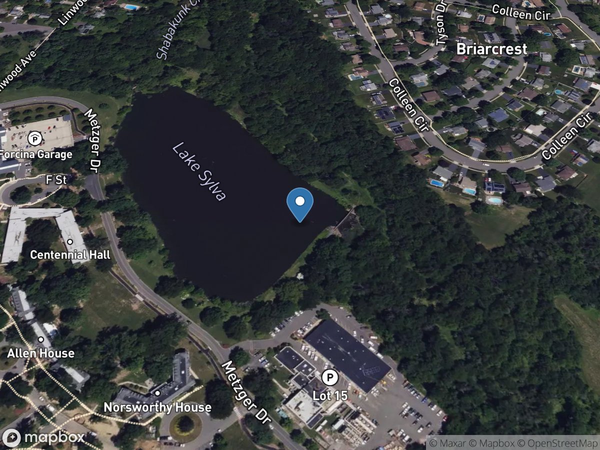 Shabakunk C at Sylva Lake Dam at Ewingville NJ location