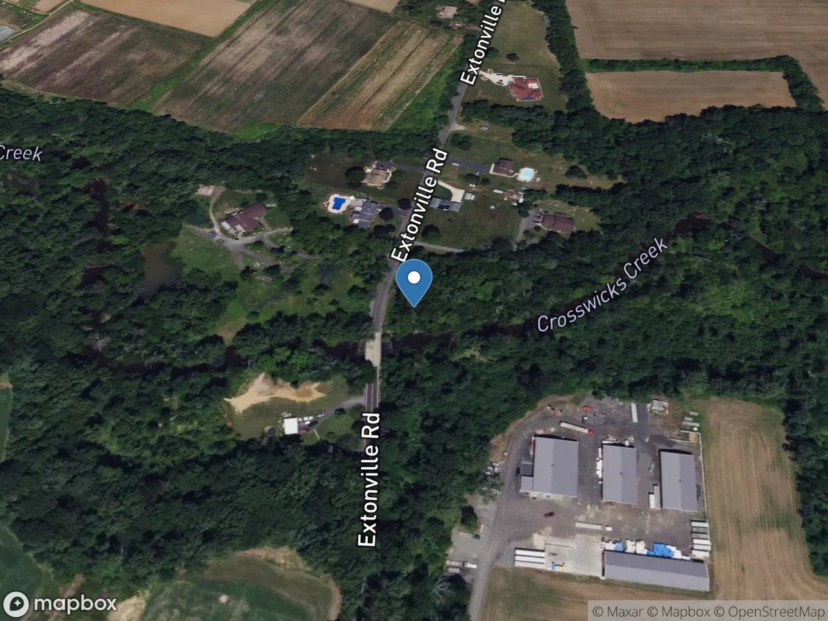 Crosswicks Creek at Extonville NJ location