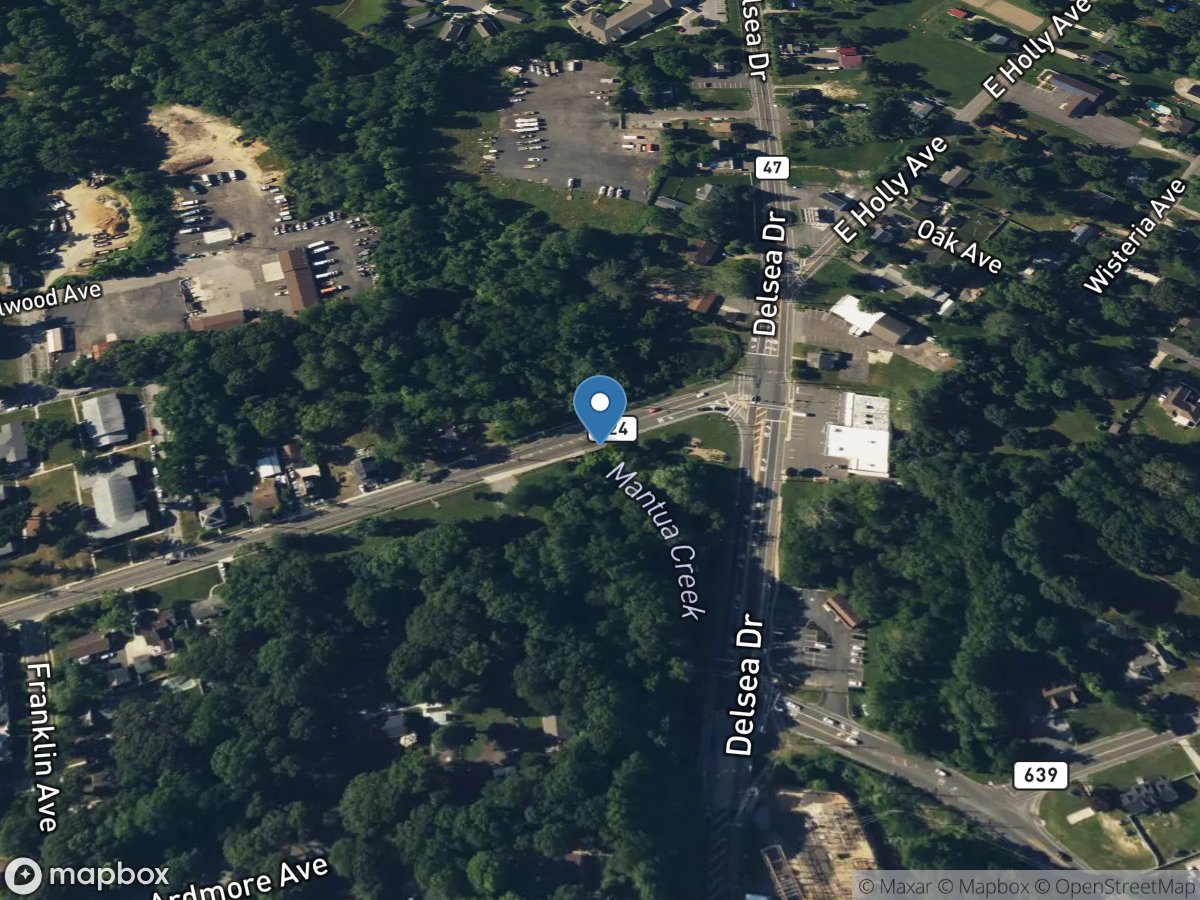 Mantua Creek at East Holly Avenue at Pitman NJ location