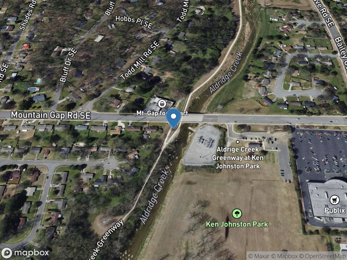 Aldridge Creek near Farley AL location