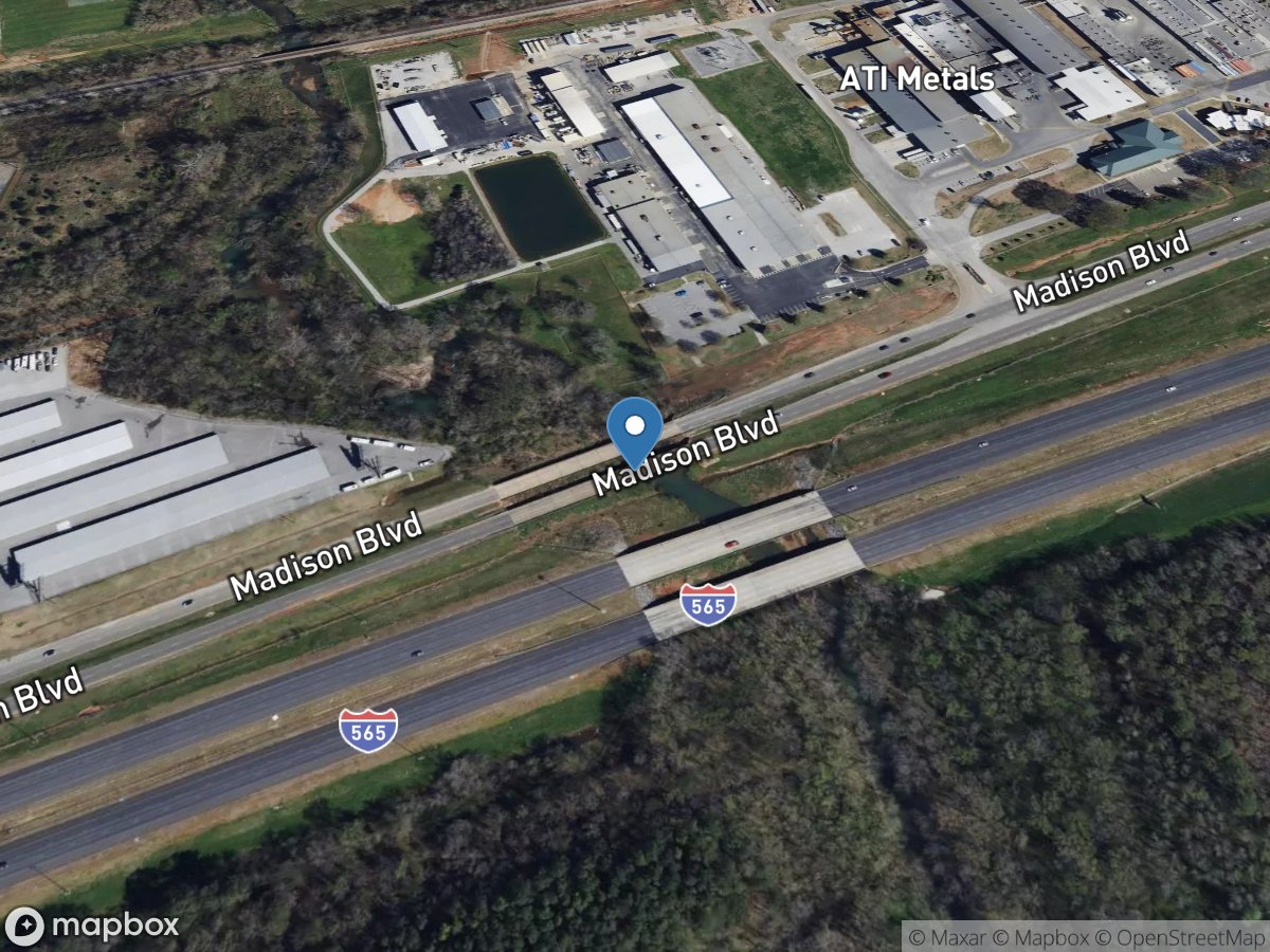 Indian Creek near Madison AL location