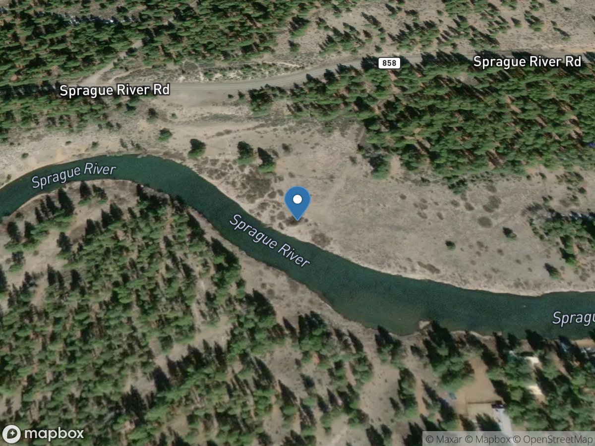 Sprague River near Chiloquin, OR location