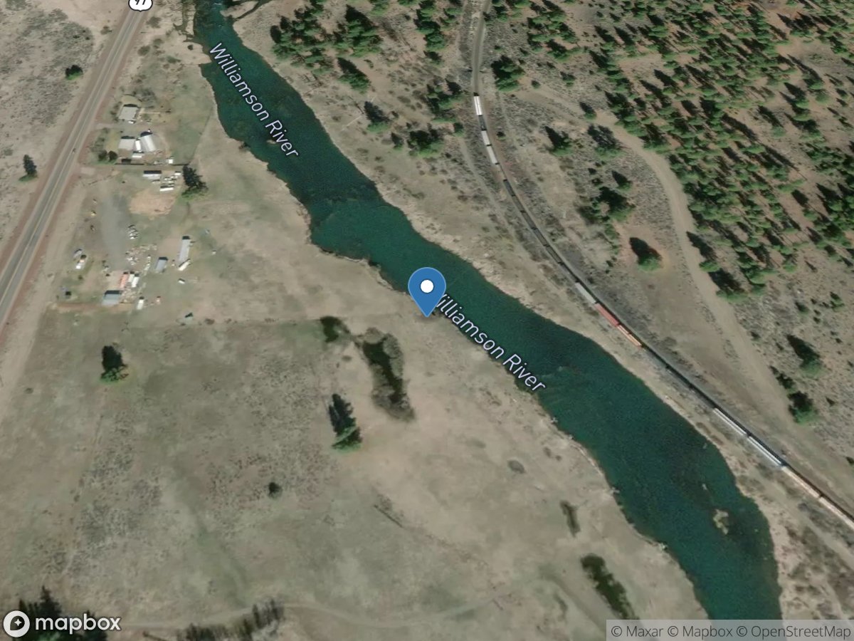 Williamson River below Sprague River near Chiloquin,OR location