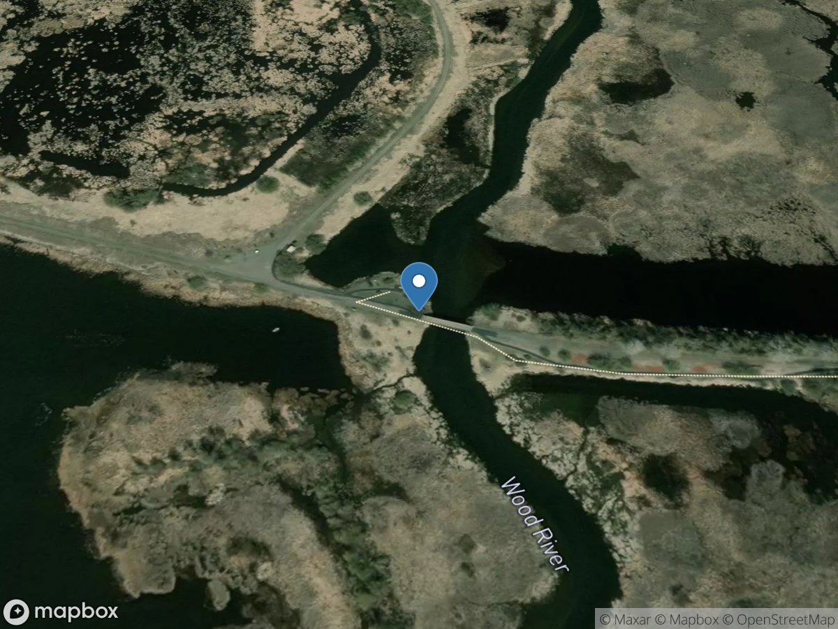 Wood River near Klamath Agency, OR location